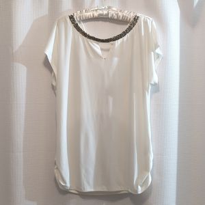 Maurice's top with beaded neckline